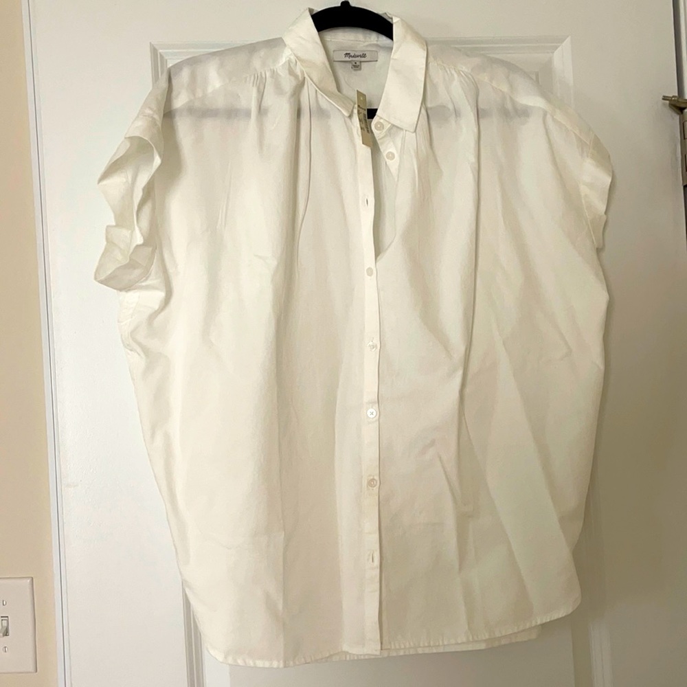 Madewell M daily shirt in white